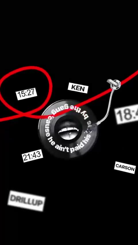 Ken Carson Lyrics: After Effects template (Lyrics), motion design video