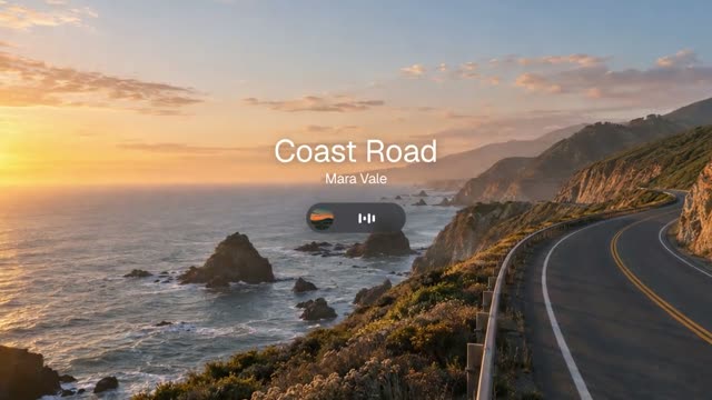 Tonic: AI-generated product film for a music app, motion design video in 16:9